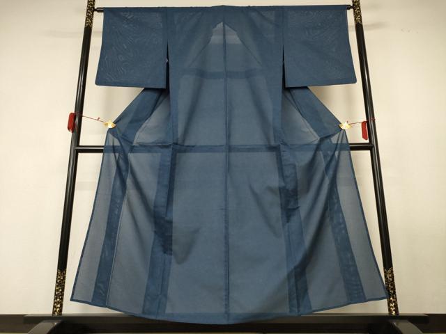平和屋着物＊夏物　江戸小紋　絽　鮫小紋柄　正絹　逸品　AABG2075jd_1
