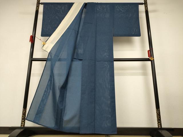 平和屋着物＊夏物　江戸小紋　絽　鮫小紋柄　正絹　逸品　AABG2075jd_2