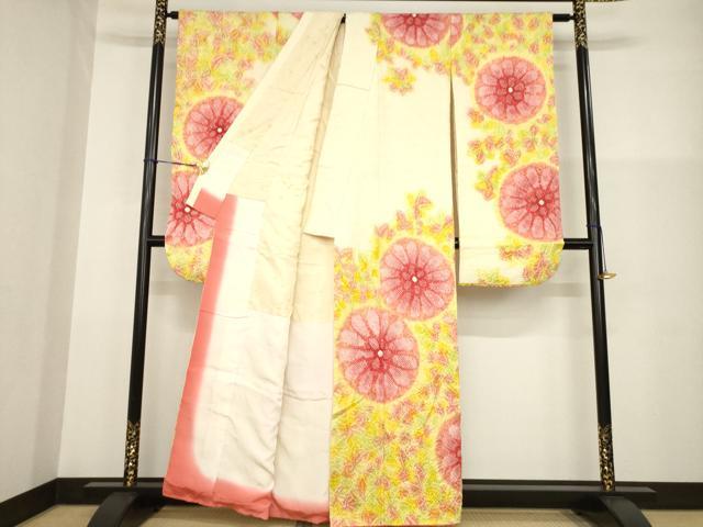 平和屋着物○豪華振袖 総絞り 舞花文 正絹 逸品 AABG2648ckの通販はau