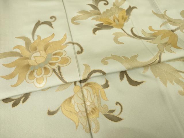 平和屋着物●ジャパンオートクチュール　渡辺雪三郎　訪問着　花唐草文　金彩　正絹　逸品　AABG2653ck_4