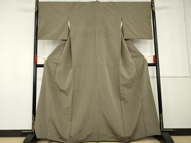 平和屋着物○お召 縞 さが美扱い 正絹 逸品 AABG2689cs 【公式通販】
