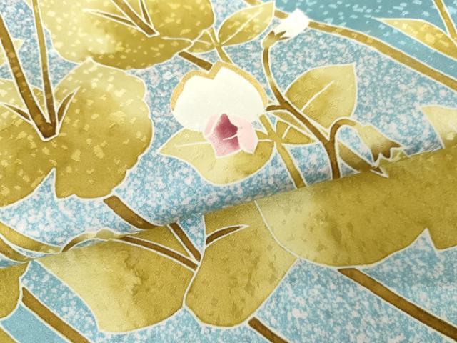 平和屋着物●京友禅作家　池内路一　訪問着　胡蝶蘭　金彩　正絹　逸品　AABG2709cs_5