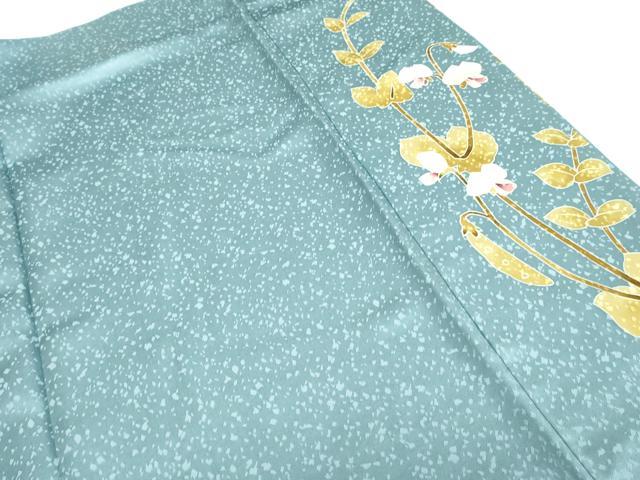 平和屋着物●京友禅作家　池内路一　訪問着　胡蝶蘭　金彩　正絹　逸品　AABG2709cs_8