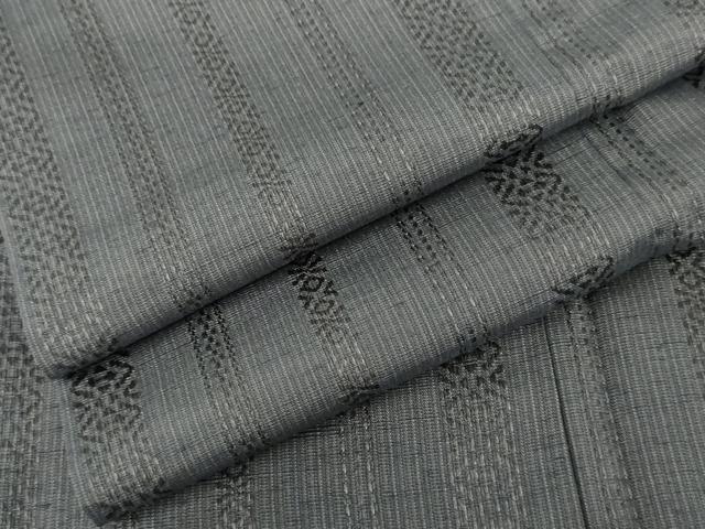 平和屋着物●博多織　黒田紬　吉祥間道　正絹　逸品　AABG2725cs