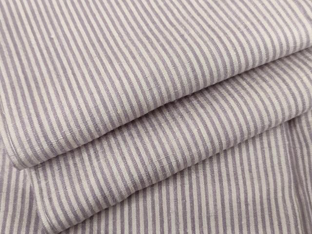平和屋着物●結城紬　縞　正絹　逸品　AABG2781cs