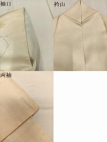 平和屋着物●訪問着　手描き　飛鳥葡萄蔦の葉文　正絹　逸品　AABG2830ph_8