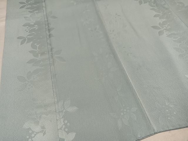 平和屋着物●上質な色無地　南天地紋　蕎麦切色　正絹　逸品　AABG2846ph_3