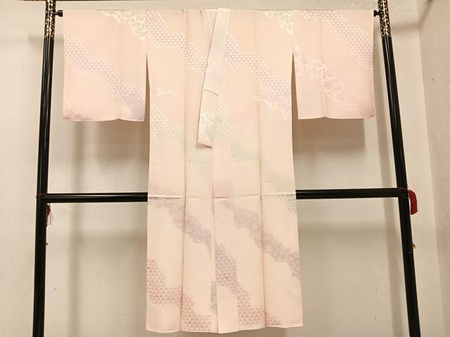平和屋着物●長襦袢　袷　宝尽くし地紋　暈し染め　正絹　逸品　AABG2861ph