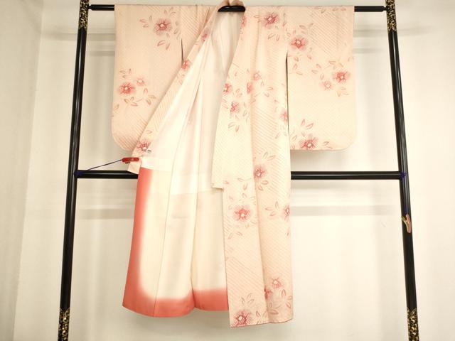 平和屋着物[]七五三　女の子　７歳　祝着　四つ身　総絞り　舞花文　正絹　逸品　AABG3217ja_1