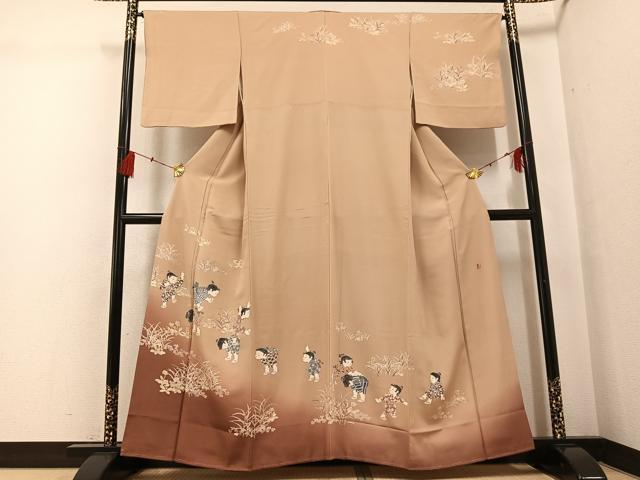 平和屋着物◎佐賀錦 六通柄袋帯 鳳凰花文 金銀糸 正絹 逸品 AABI1036yx
