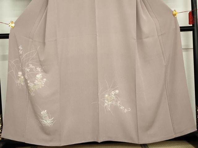 平和屋着物●訪問着　友禅　枝花文　金彩　正絹　逸品　AABG3556cs_2