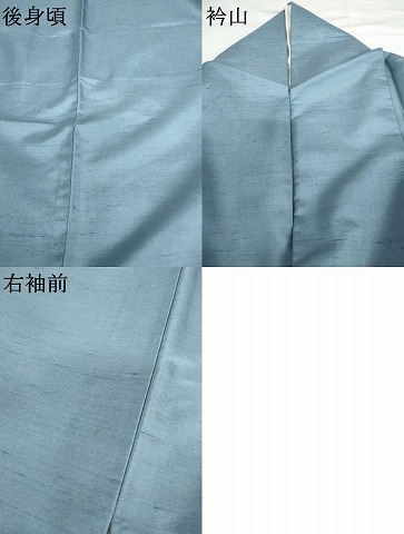 平和屋着物●本加賀友禅作家　成竹登茂男　訪問着　白山紬地　枝花文　正絹　逸品　AABG3569cs_9