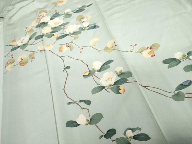 平和屋着物●訪問着　友禅　枝花文　正絹　逸品　AABG3623cs_4