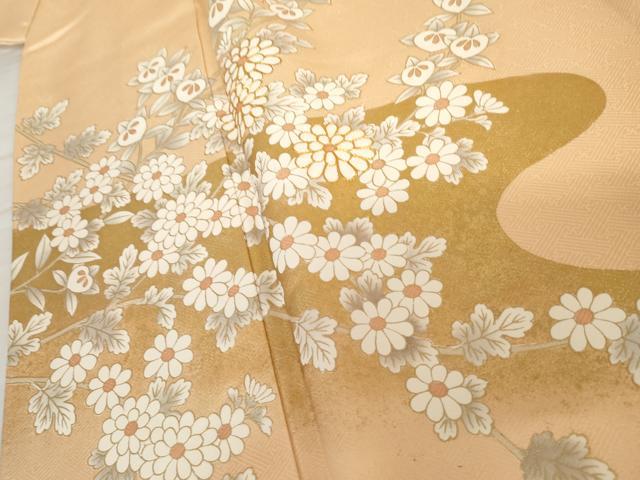 平和屋着物●訪問着　駒刺繍　枝花文　金彩　正絹　逸品　AABG3626cs_3