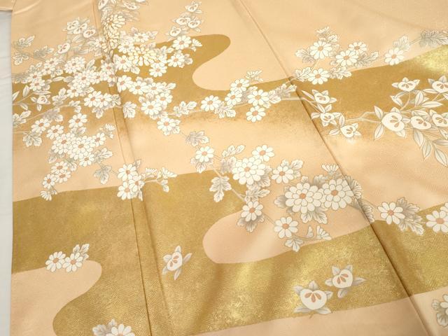 平和屋着物●訪問着　駒刺繍　枝花文　金彩　正絹　逸品　AABG3626cs_4