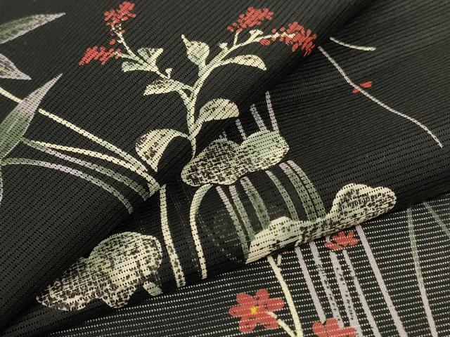 平和屋着物＊夏物 H・L（アッシュエル） HENRI-LUC CHAPUIS 小紋 絽