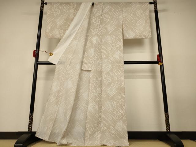 平和屋着物＊夏物　小紋　絽　霞文　暈し染め　洗える着物　AABG3888jd_2