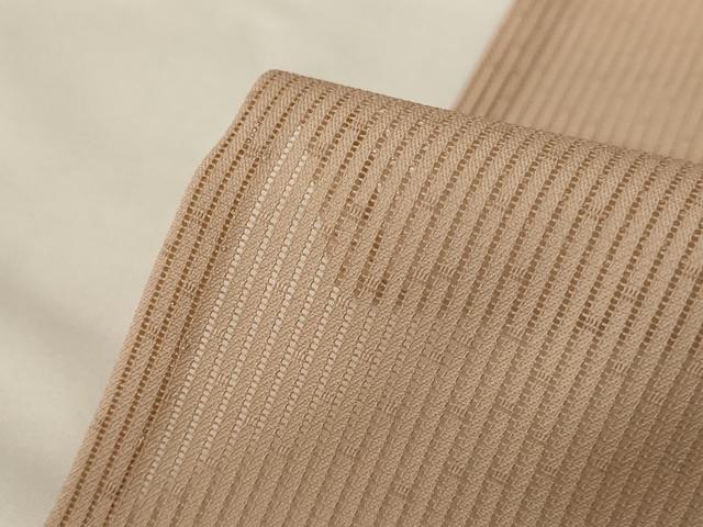 平和屋着物＊夏物　訪問着　縦絽　刺繍　草花文　暈し染め　正絹　逸品　AABG3921jd_6