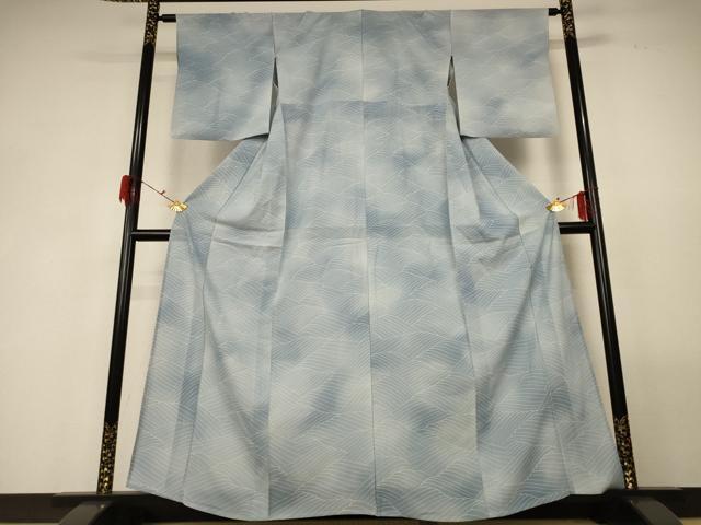 平和屋着物＊夏物　小紋　絽　立波文　正絹　逸品　AABD4499jd 平和屋着物＊夏物 小紋 絽 立波草花文 洗える着物 AABB8287jdの通販は