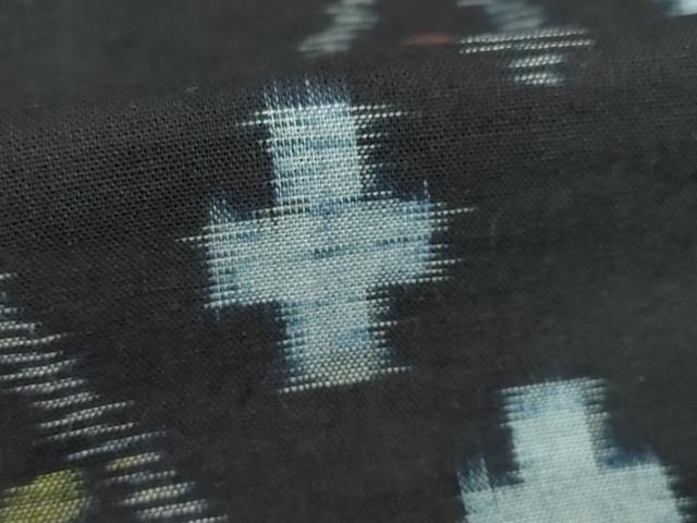 平和屋着物●久留米絣　単衣　綿　逸品　AABG4074ck_6