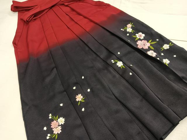平和屋着物●女性　行灯袴　刺繍　舞桜文　暈し染め　洗える着物　AABG4093ph 平和屋着物○女性 行灯袴 刺繍 舞桜文 暈し染め 洗える着物 AABG4093ph