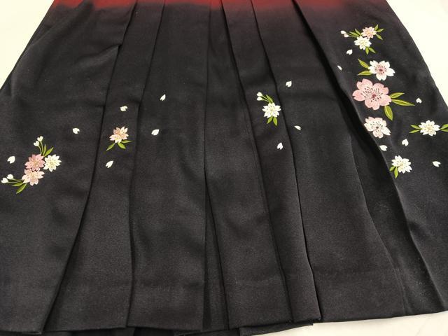 平和屋着物●女性　行灯袴　刺繍　舞桜文　暈し染め　洗える着物　AABG4093ph 平和屋着物○女性 行灯袴 総刺繍 ラインストーン 舞蝶花文 金糸 洗える