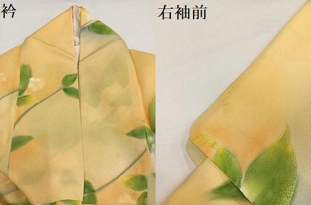 平和屋着物●上質な小紋　地紋起こし　草花文　暈し染め　正絹　逸品　AABG4131ph_6