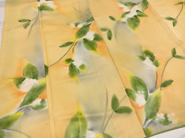 平和屋着物●上質な小紋　地紋起こし　草花文　暈し染め　正絹　逸品　AABG4131ph_2