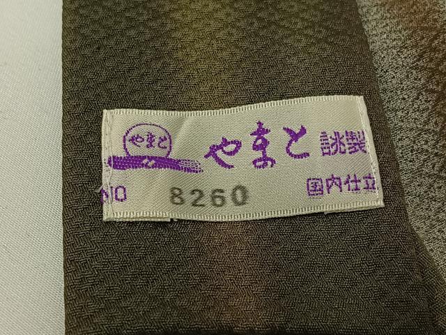 平和屋着物▽男性　小紋　単衣　花菱文　やまと誂製　正絹　逸品　AABG4219jh_6