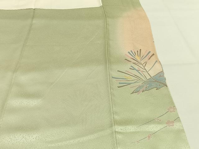 平和屋着物●訪問着　刺繍　熨斗枝花文　暈し染め　金彩　正絹　逸品　AABG4310fy_7