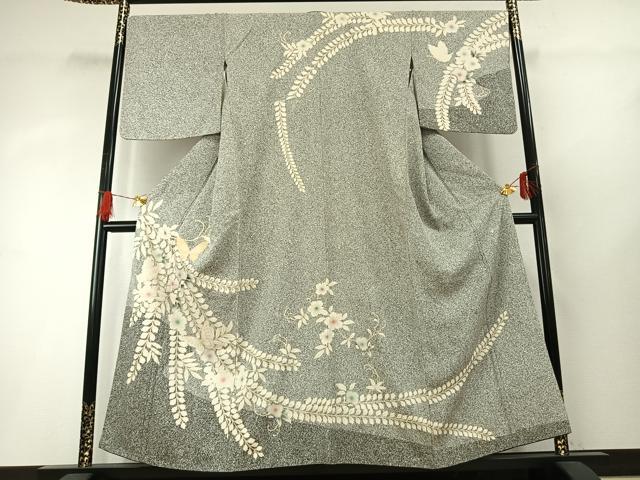 平和屋着物＊夏物 色無地 楓紋紗 似せ紫色 正絹 逸品 AABE0617jdの通販