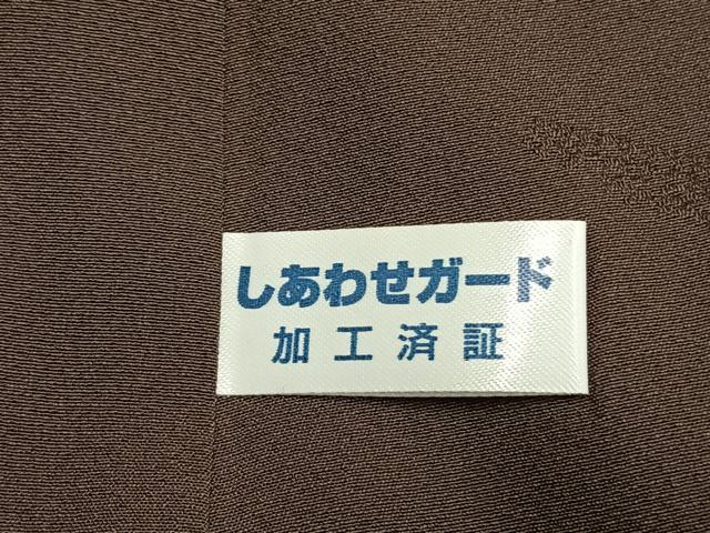 平和屋着物●京都の名門ブランド　銀花仙　小紋　輪違い　正絹　逸品　未使用　AABG4365fy_7