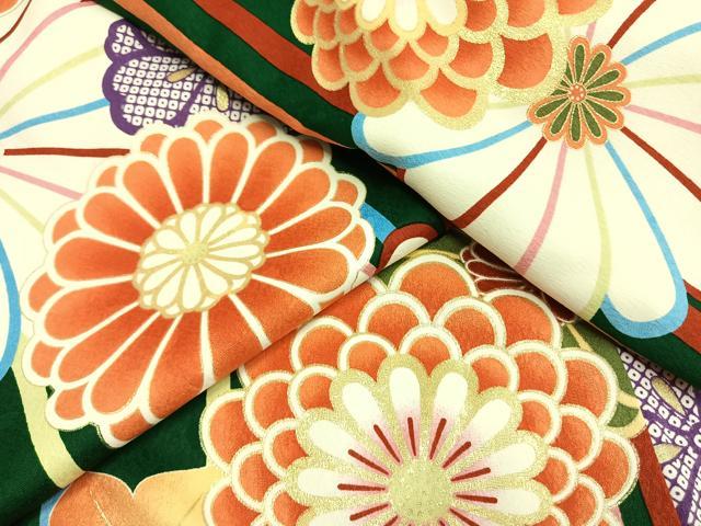 平和屋着物●小振袖　二尺袖　舞花文　金彩　洗える着物　AABG4446fy_6
