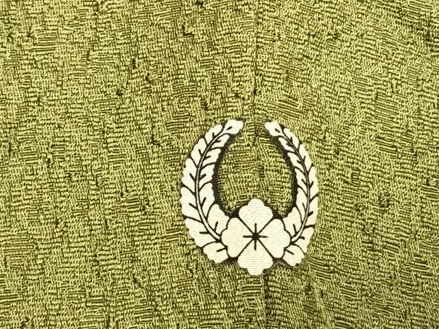 平和屋着物●無地絵羽訪問着　中国三大刺繍　汕頭刺繍　スワトウ刺繍　総刺繍　片輪車花地紋　青丹色　正絹　逸品　AABG4461fy_7