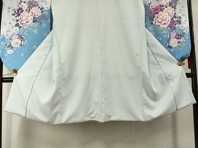 平和屋着物●小振袖　二尺袖　草花文　暈し染め　金彩　洗える着物　AABG4466fy_2