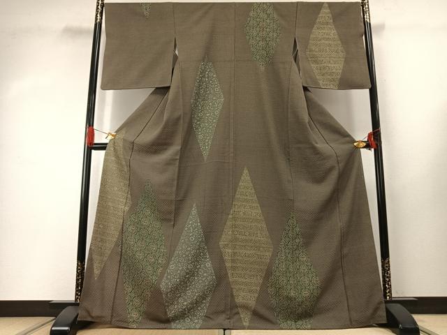 平和屋着物●訪問着　正倉院文様　金彩　正絹　逸品　AABG4506fy