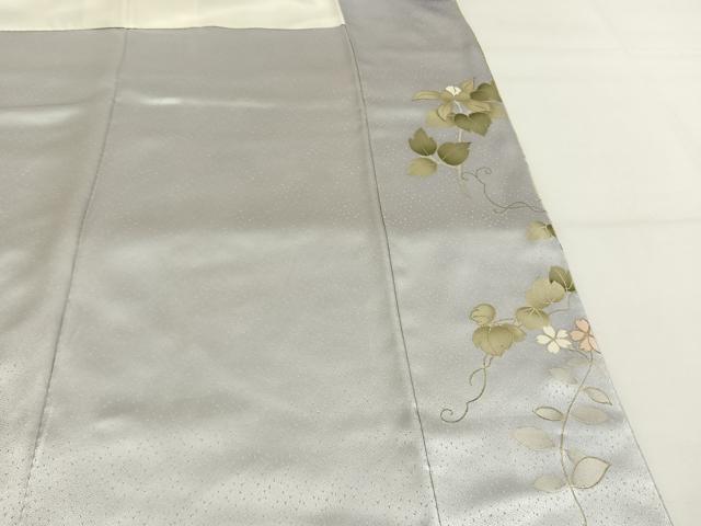 平和屋着物●訪問着　刺繍　草花文　暈し染め　金彩　正絹　逸品　AABG4569fy_6