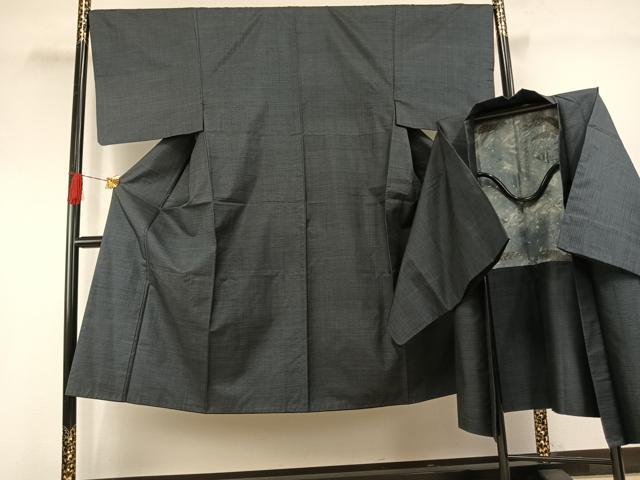 平和屋着物●男性　本場大島紬　アンサンブル　100亀甲　総詰め　正絹　逸品　AABG4574fy