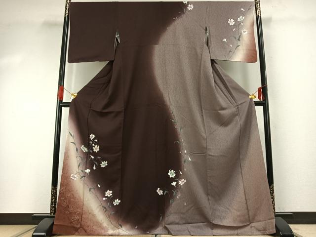 平和屋着物●訪問着　草花文　暈し染め　金彩　正絹　逸品　AABG4615fy 35,490円