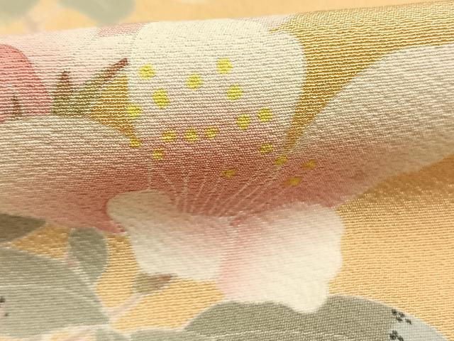 平和屋着物●訪問着　友禅　枝花文　暈し染め　正絹　逸品　AABF2929cs 平和屋着物○訪問着 友禅 作家物 枝花文 暈し染め 正絹 逸品