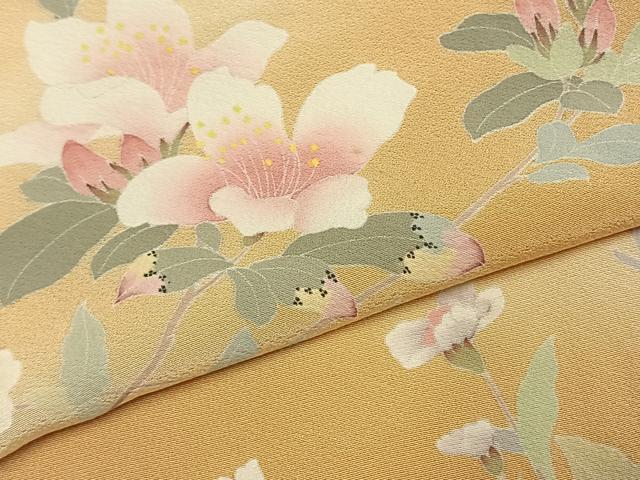 平和屋着物●訪問着　友禅　枝花文　暈し染め　正絹　逸品　AABF2929cs 平和屋着物○訪問着 友禅 作家物 枝花文 暈し染め 正絹 逸品