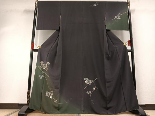 平和屋着物●訪問着　手描き　蔦の葉文　鈴乃屋扱い　正絹　逸品　AABG4736fy 29,575円
