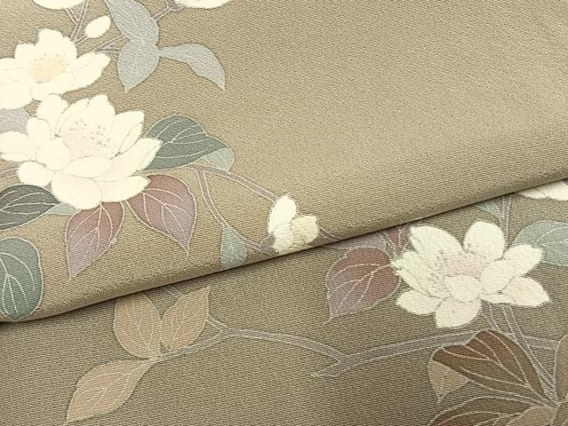 平和屋着物●訪問着　友禅　作家物　枝花文　暈し染め　正絹　逸品　AABG4763fy