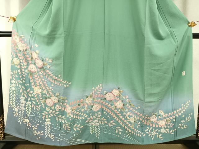 平和屋着物●訪問着　作家物　絞り　辻が花　暈し染め　正絹　逸品　AABG4765fy_2
