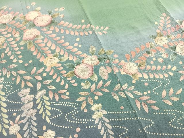 平和屋着物●訪問着　作家物　絞り　辻が花　暈し染め　正絹　逸品　AABG4765fy_3