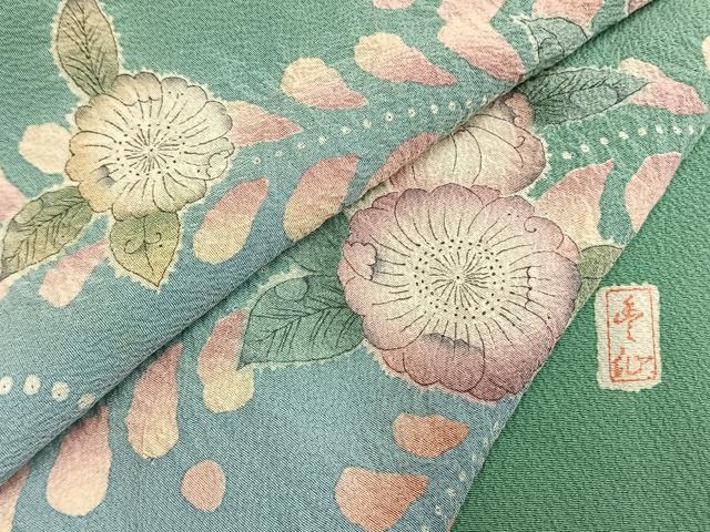平和屋着物●訪問着　作家物　絞り　辻が花　暈し染め　正絹　逸品　AABG4765fy_6