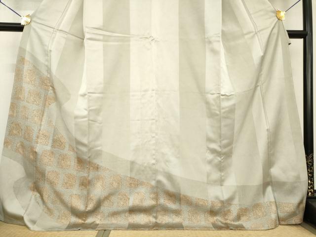 平和屋着物●訪問着　花兎　高島屋扱い　背抜き仕立て　ロング丈　正絹　逸品　AABG4960ck_2
