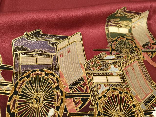平和屋着物●TOKI志すい キモノモードオリジナルブランド　訪問着　御所車花文　暈し染め　金彩　正絹　逸品　AABG4988ck_5