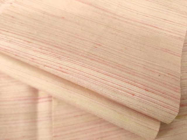 平和屋着物●紅花紬　米沢　霞文　ロング丈　正絹　逸品　AABG5201ck