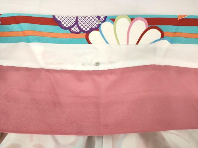 平和屋着物●小振袖　二尺袖　舞花文　金彩　洗える着物　AABG5235ck_6